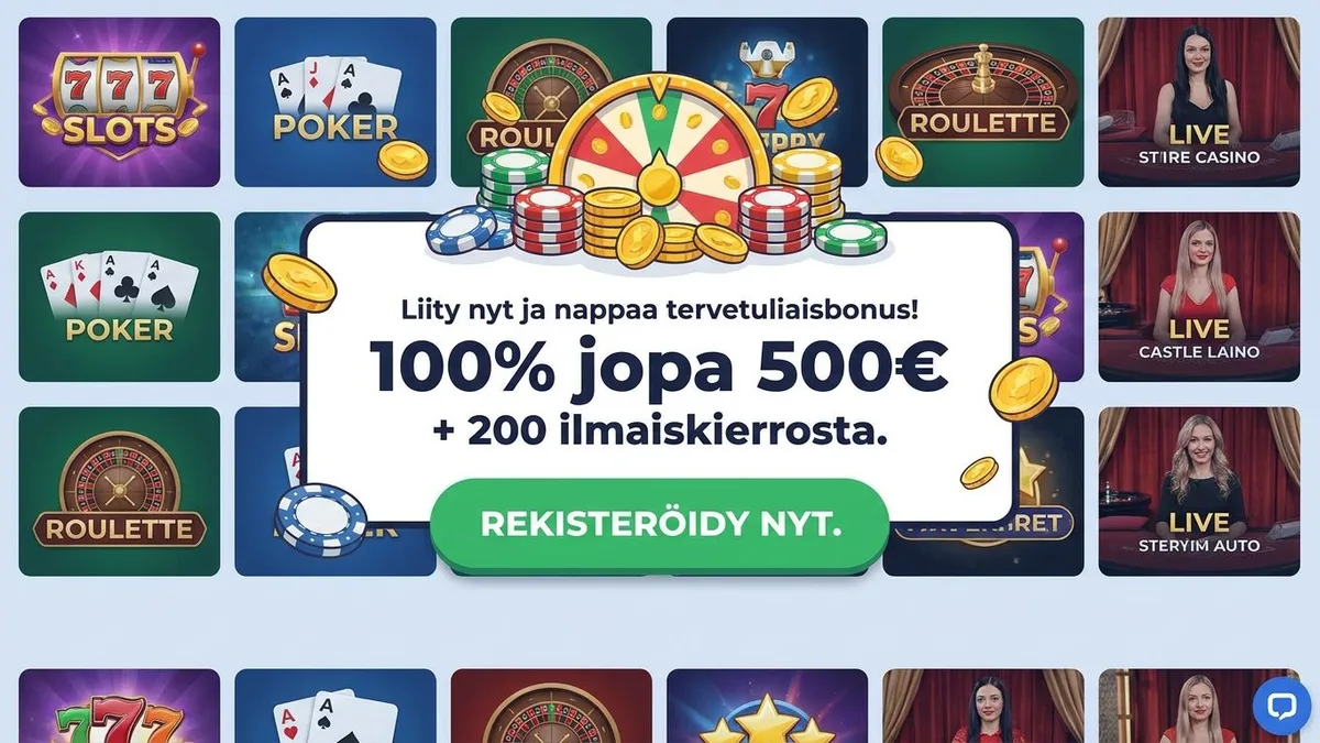 Rekisteröidy bonuksen kanssa